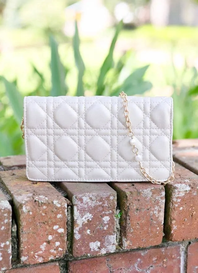 Brynleigh Clutch Crossbody PEARL QUILTED