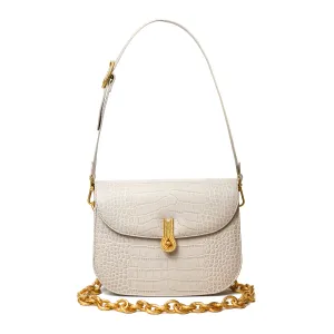 CACCIATORA CROCO MATTE TAUPE