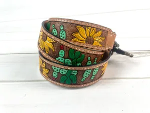 Cactus Sunflowers Crossbody Handbag Strap