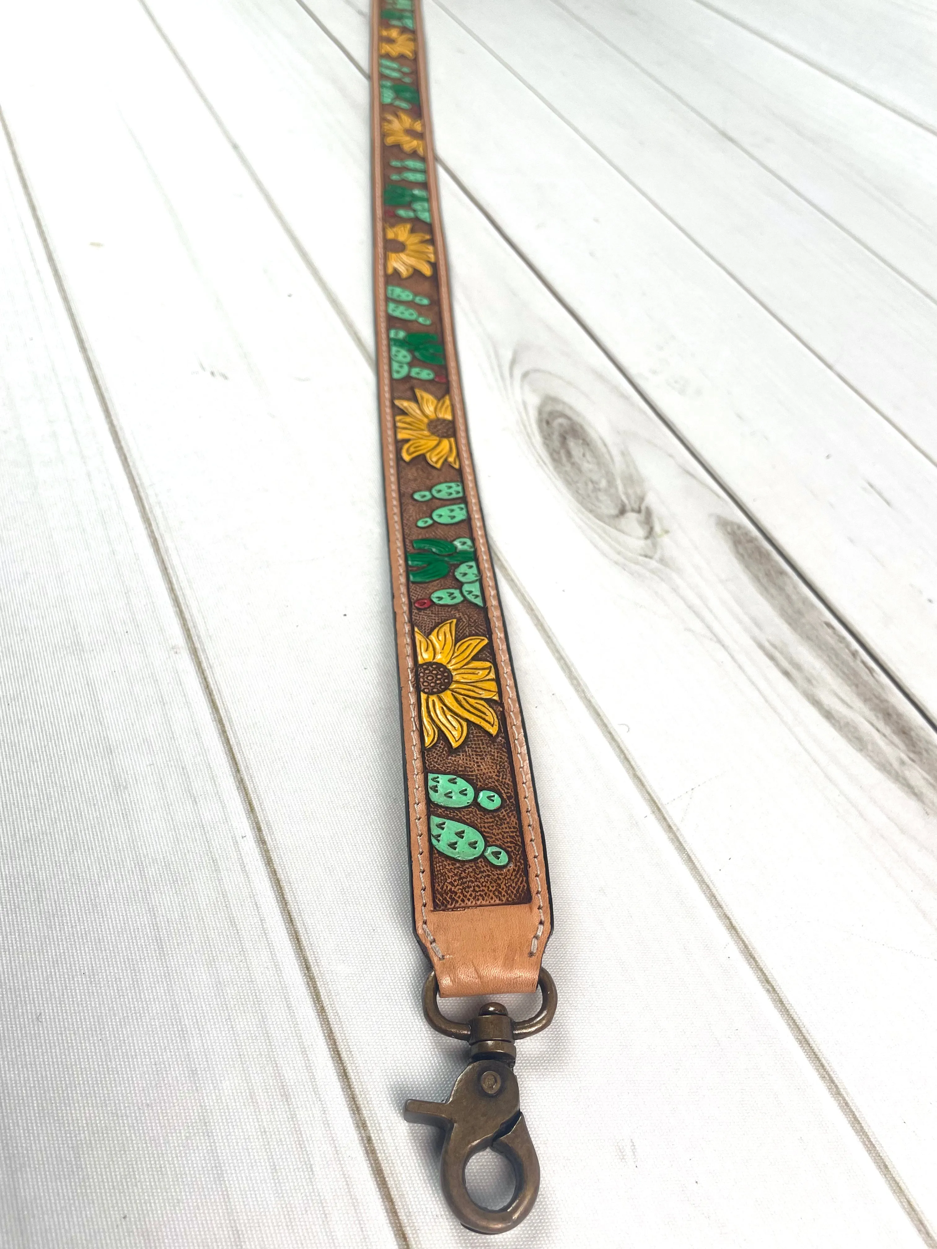 Cactus Sunflowers Crossbody Handbag Strap