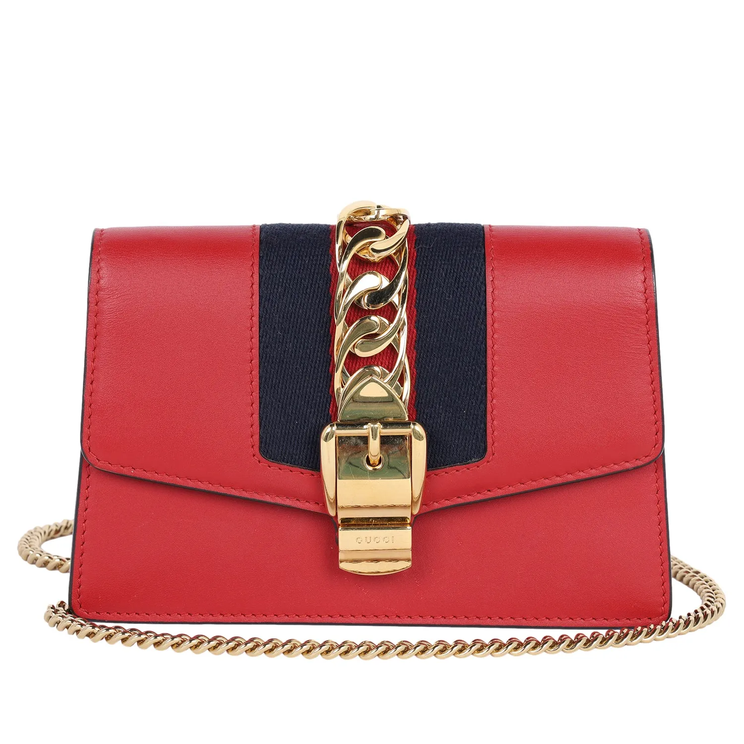 Calfskin Super Mini Sylvie Chain Crossbody Bag