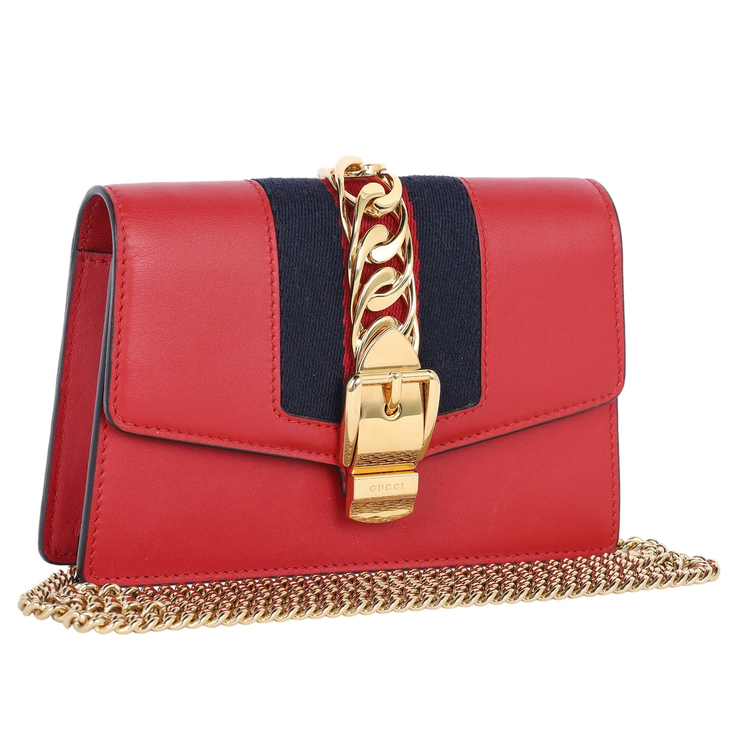 Calfskin Super Mini Sylvie Chain Crossbody Bag