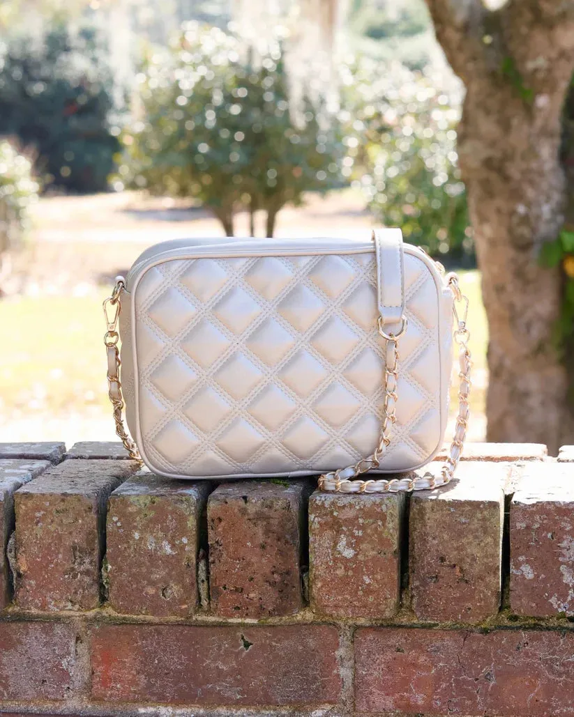 Caroline Hill - Fiona Crossbody "Pearl Quilted DQ"