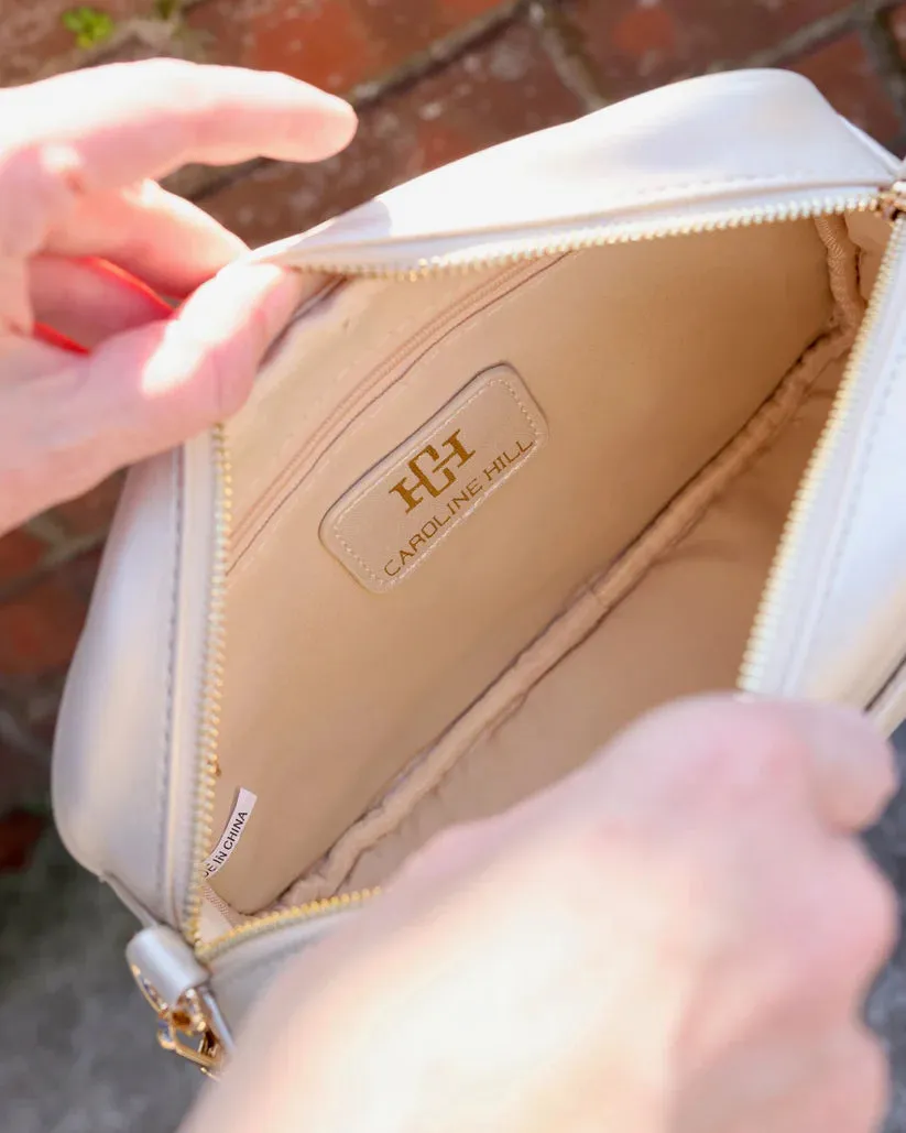 Caroline Hill - Fiona Crossbody "Pearl Quilted LD"