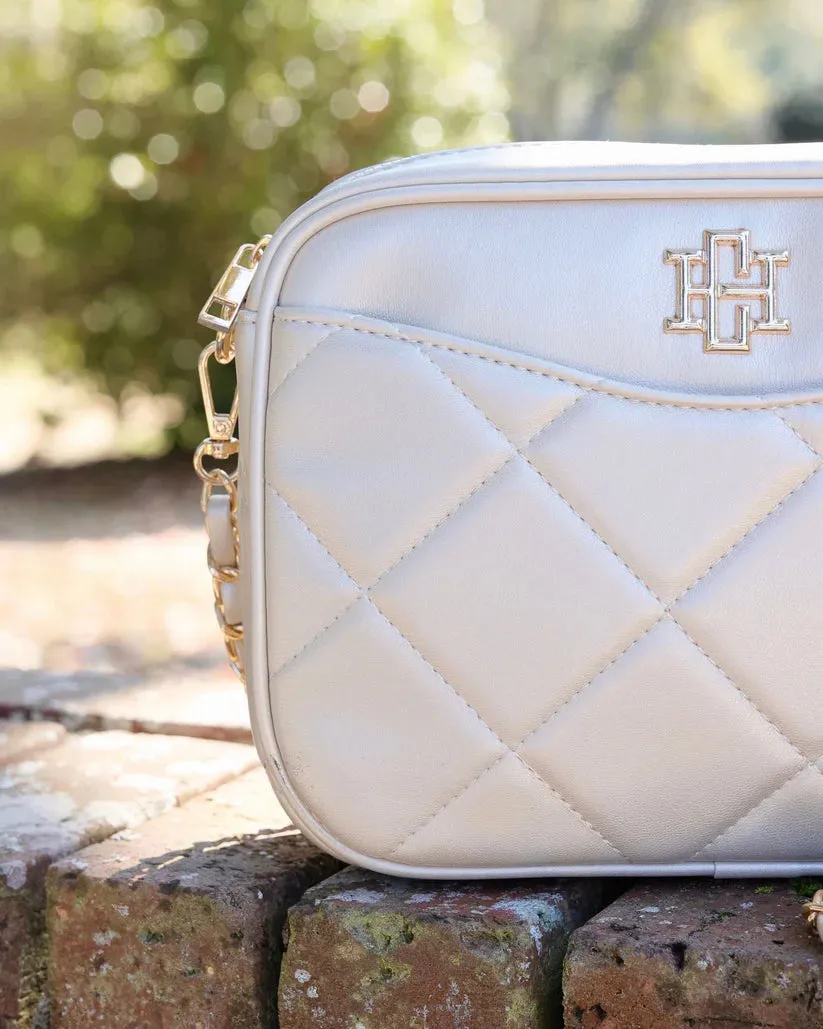 Caroline Hill - Fiona Crossbody "Pearl Quilted LD"