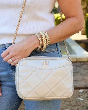 Caroline Hill - Fiona Crossbody "Pearl Quilted LD"