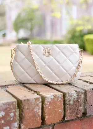 Caroline Hill Quilted Crossbody Pearl