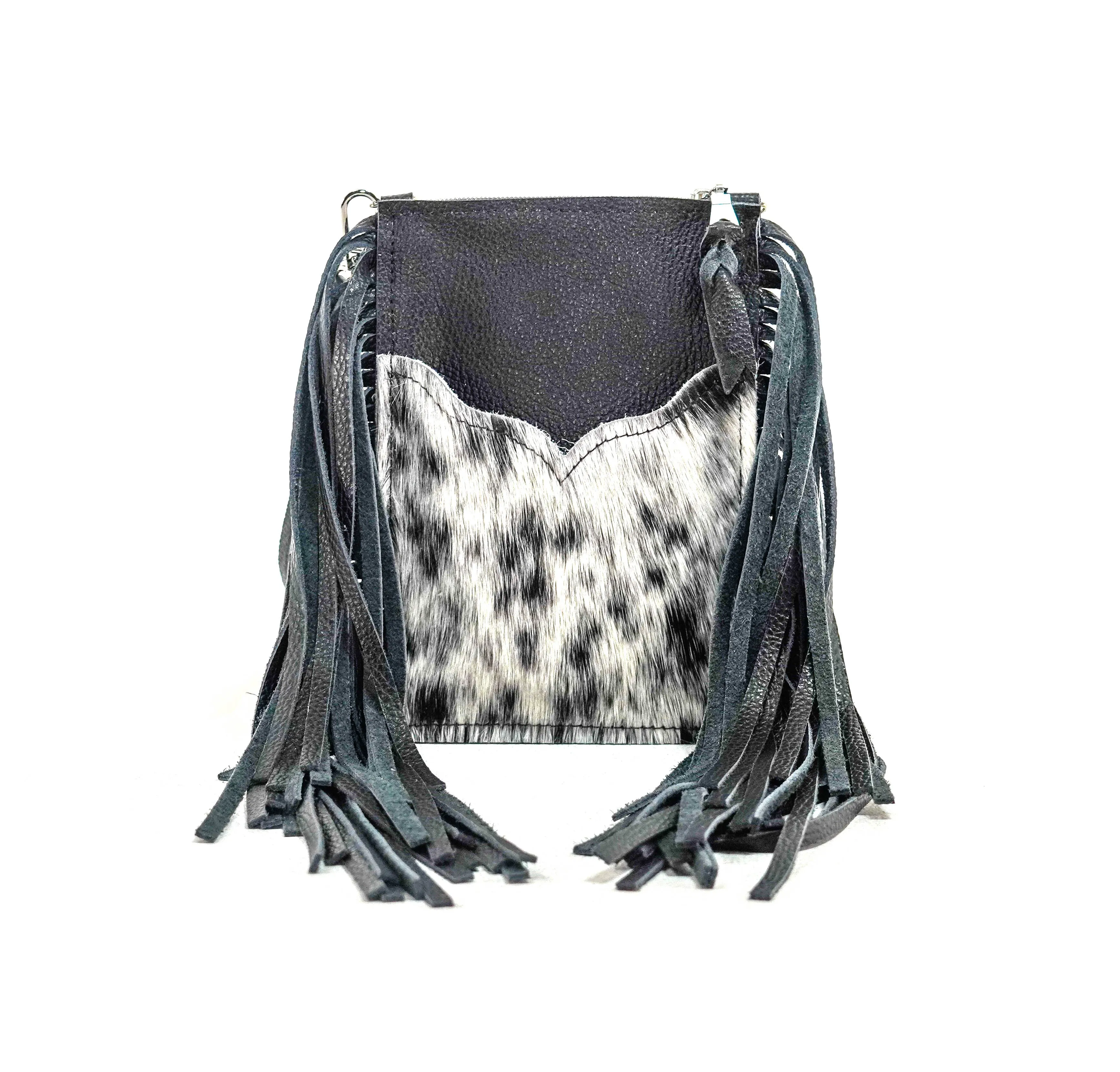 Carrie - Black & White w/ Black Leather