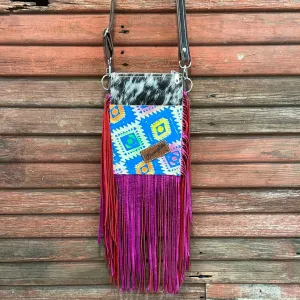 Carrie - Black & White w/ Neon Trip Navajo w/ Wrangler Patch