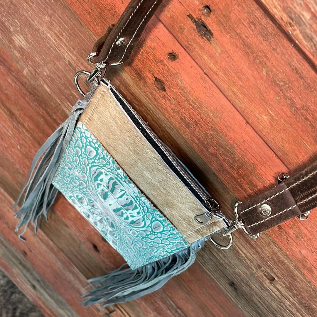 Carrie - Palomino w/ Turquoise Sand Croc