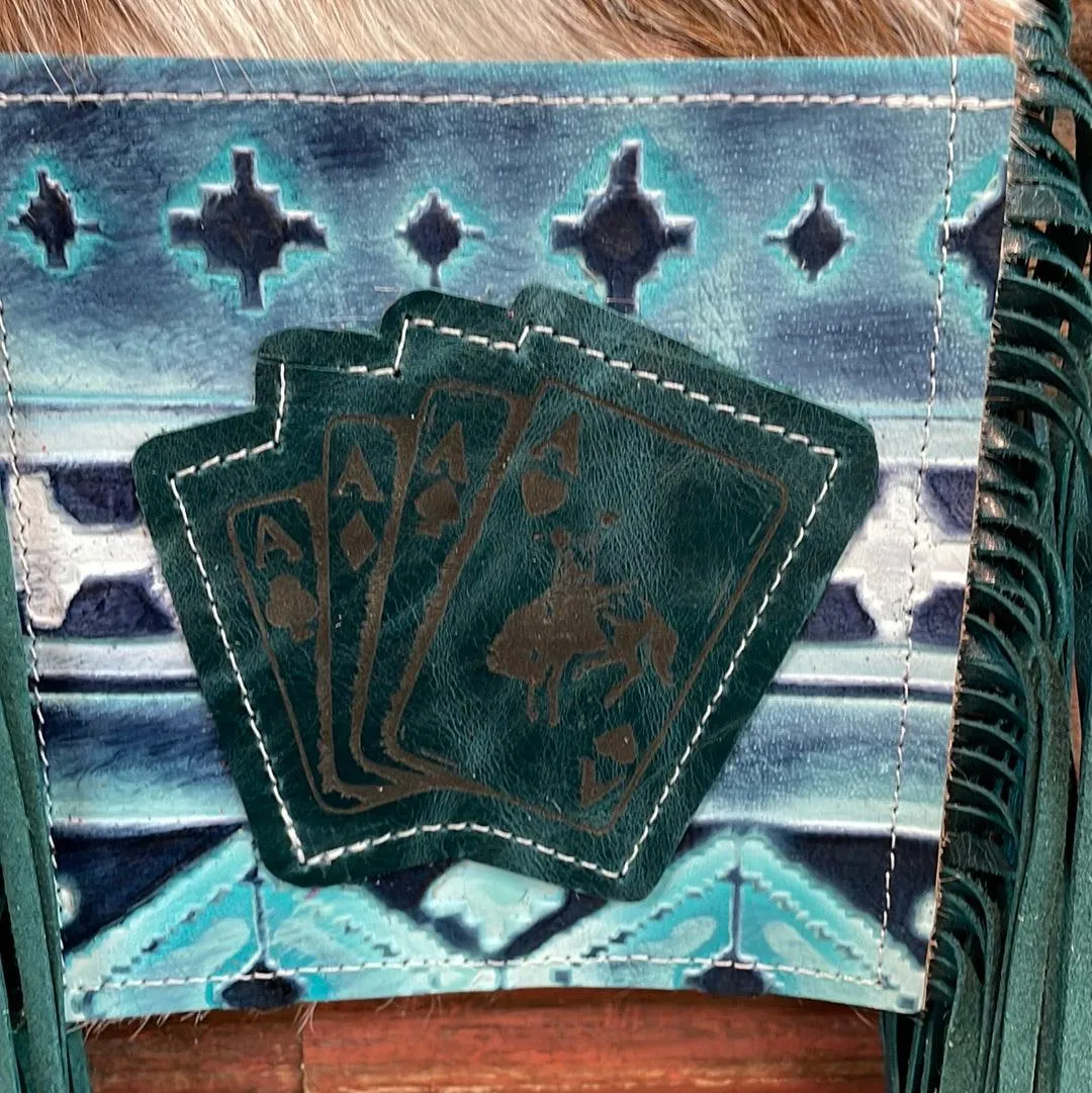 Carrie - Tricolor w/ Glacier Park Navajo w/ bucking aces