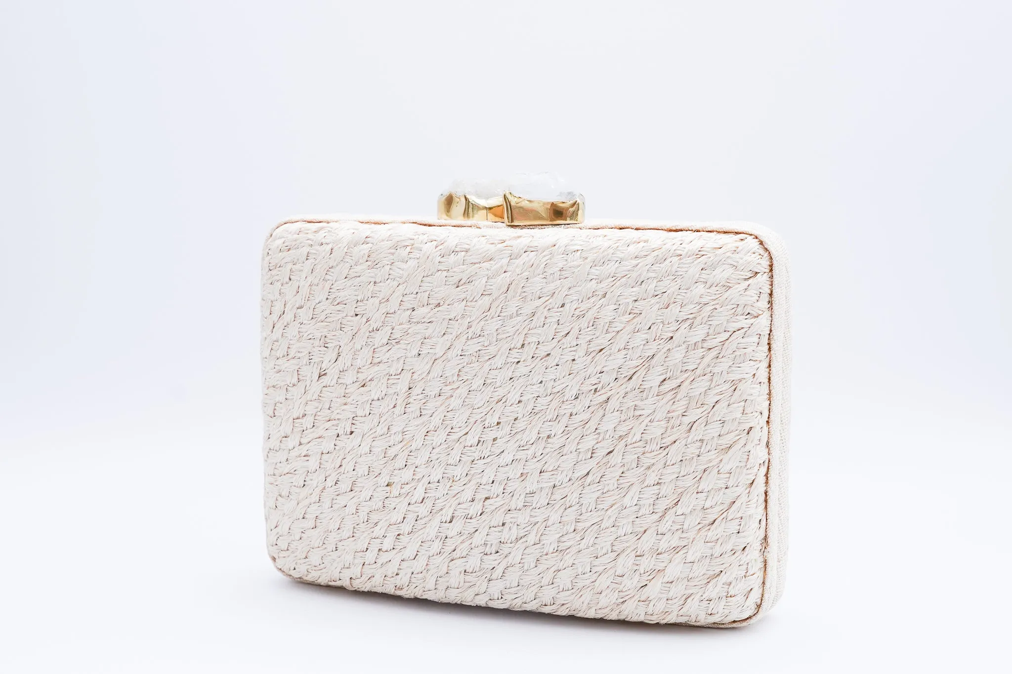 Cassia Clutch - White