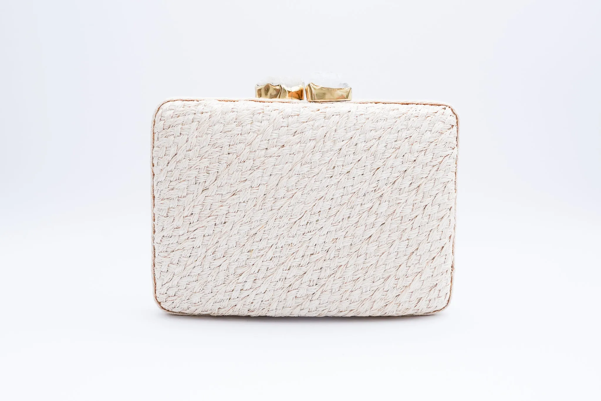 Cassia Clutch - White