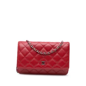 CC Lambskin Wallet on Chain