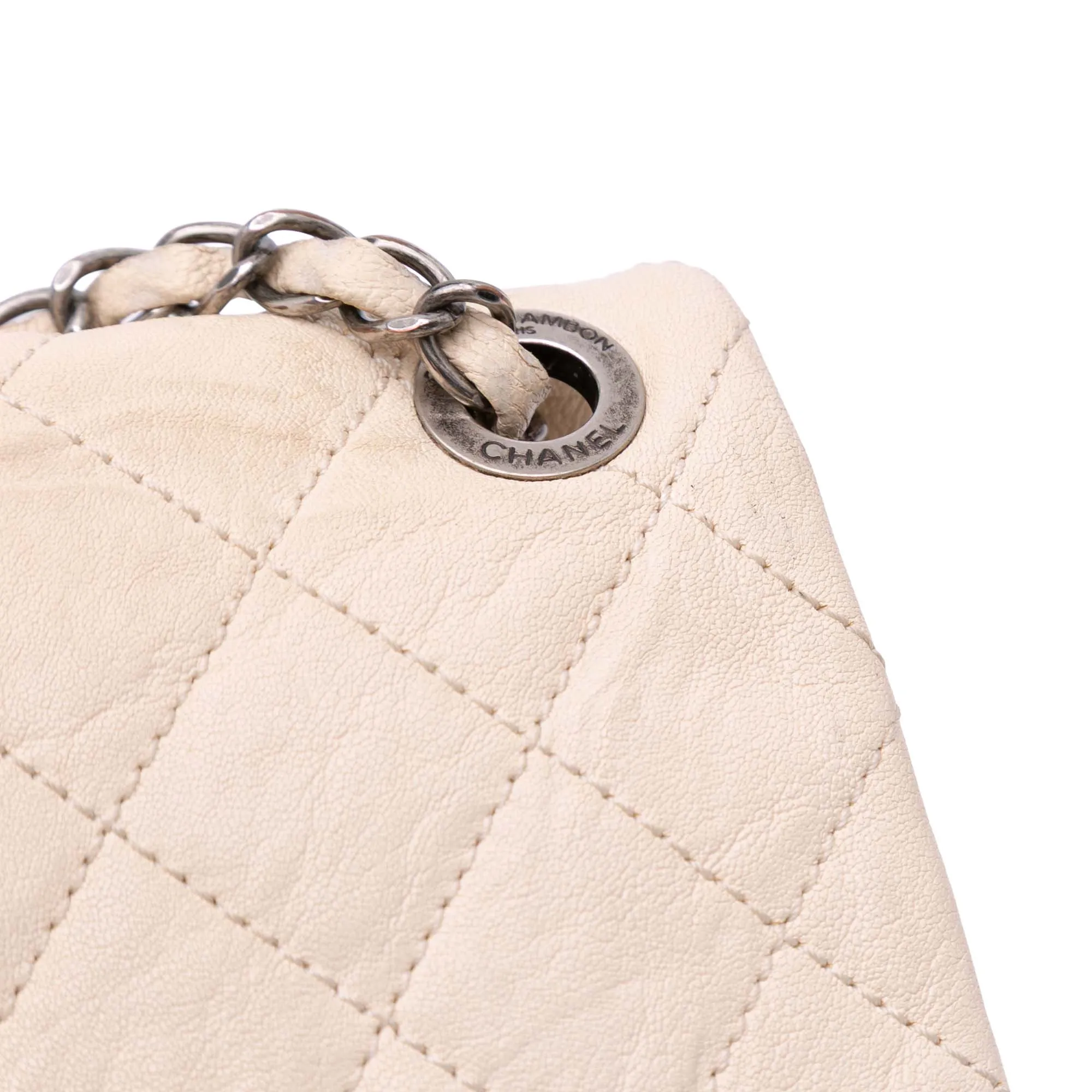 CC Quilted Aged Calfskin Flap