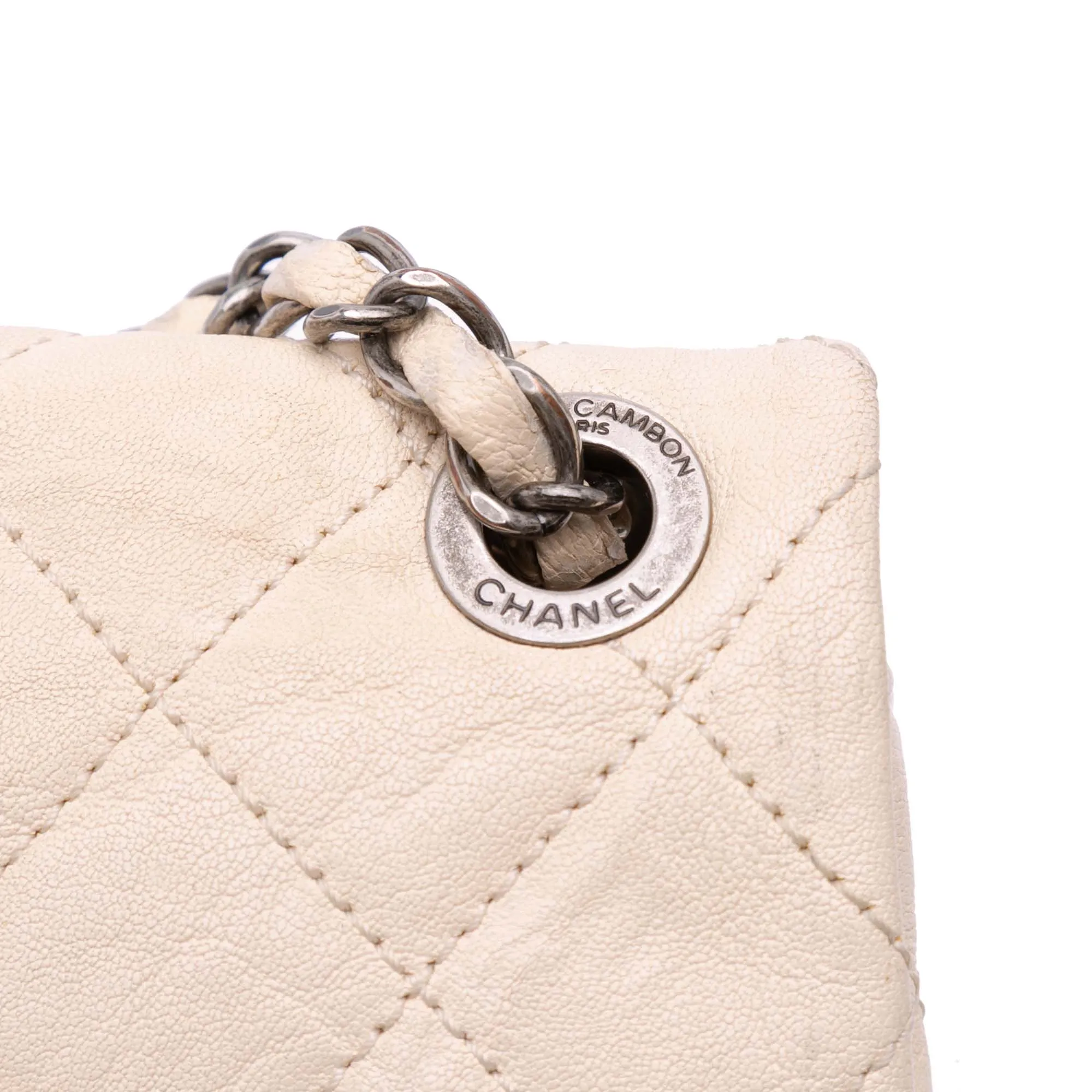 CC Quilted Aged Calfskin Flap