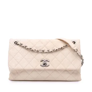 CC Quilted Aged Calfskin Flap