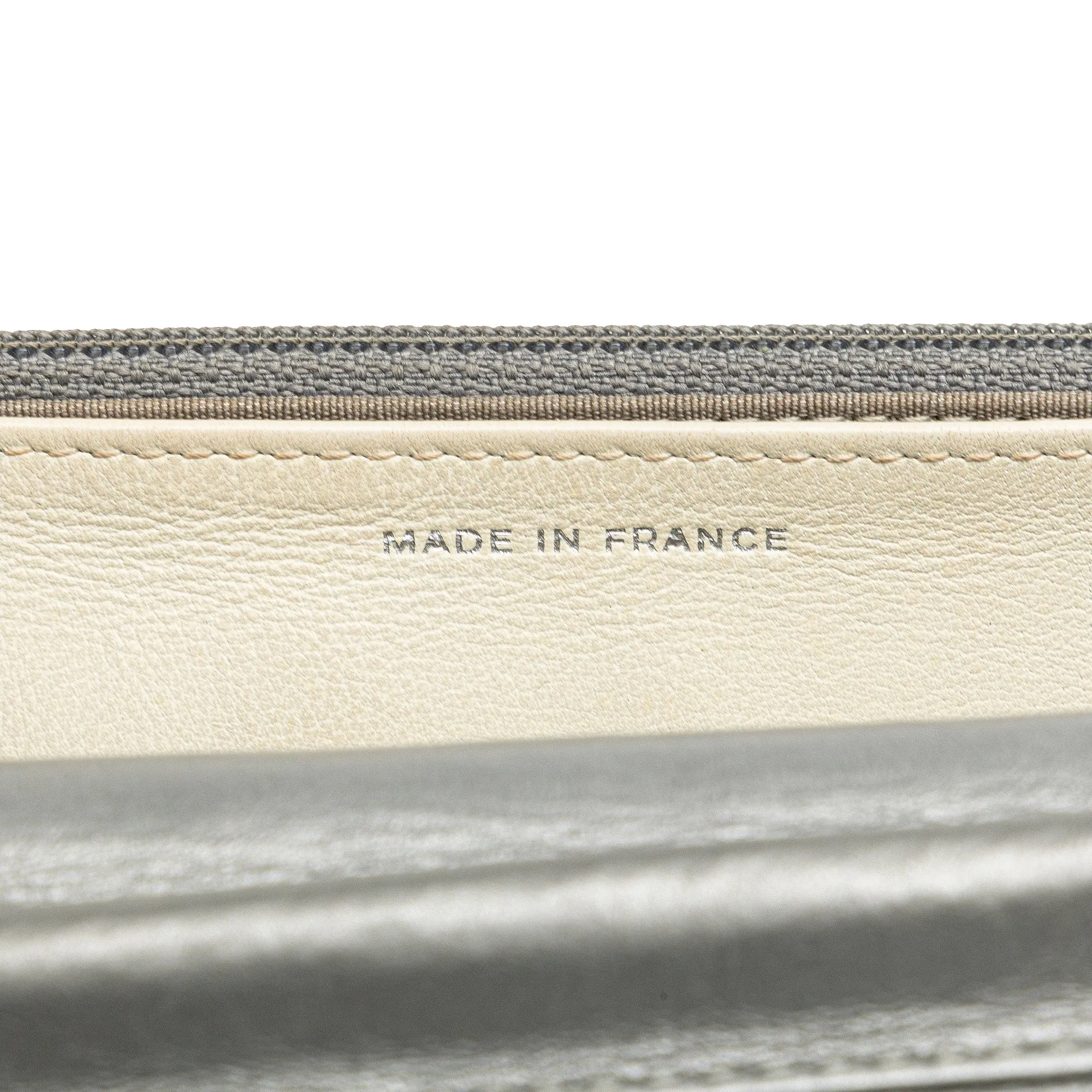 CC Quilted Aged Calfskin Wallet On Chain
