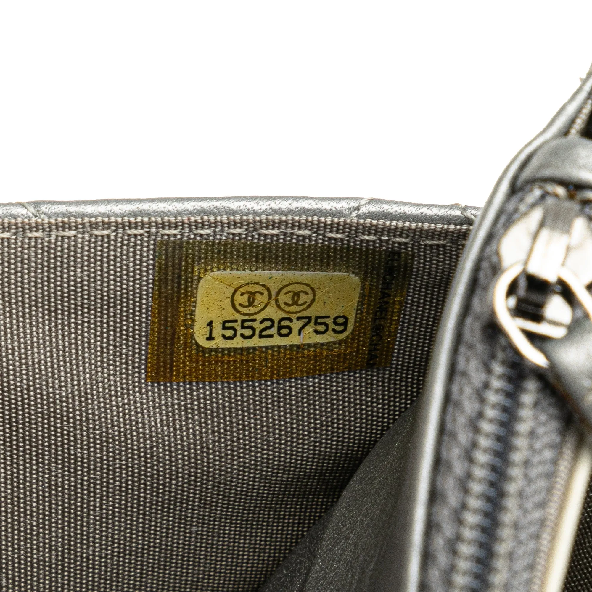 CC Quilted Aged Calfskin Wallet On Chain