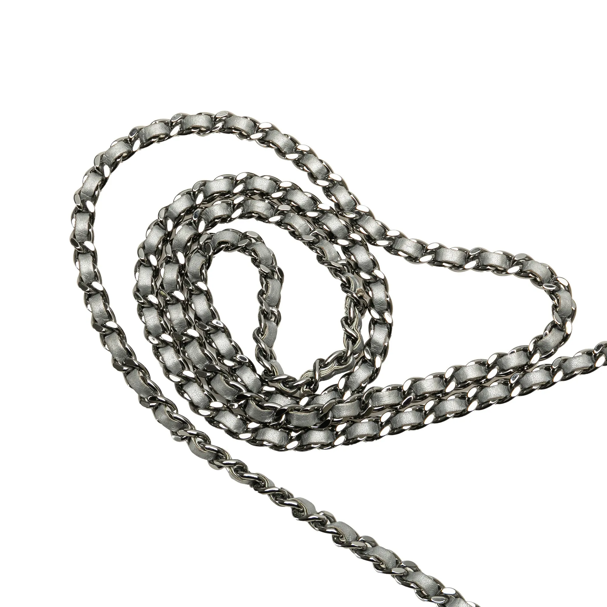 CC Quilted Aged Calfskin Wallet On Chain