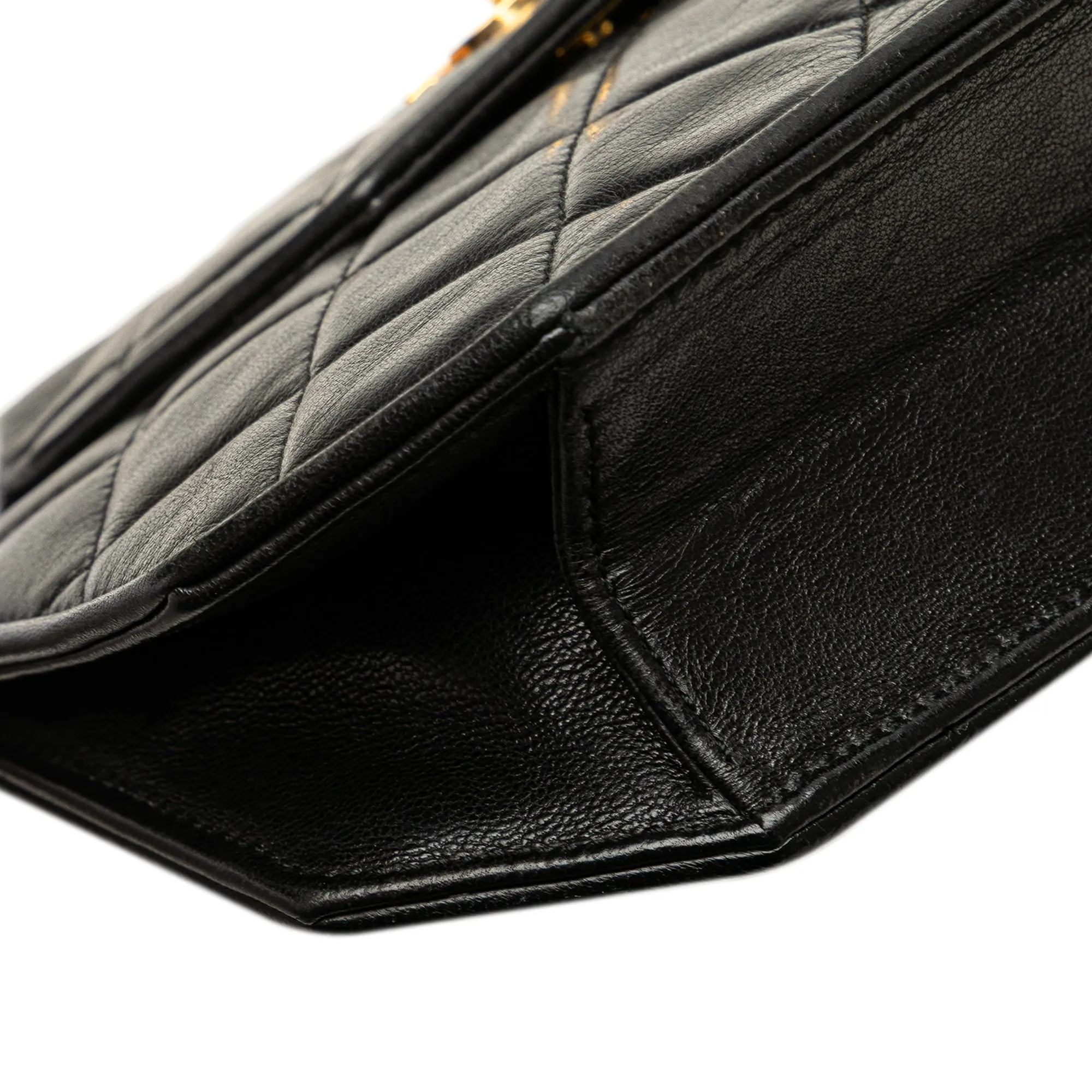 CC Quilted Lambskin Octagon Flap