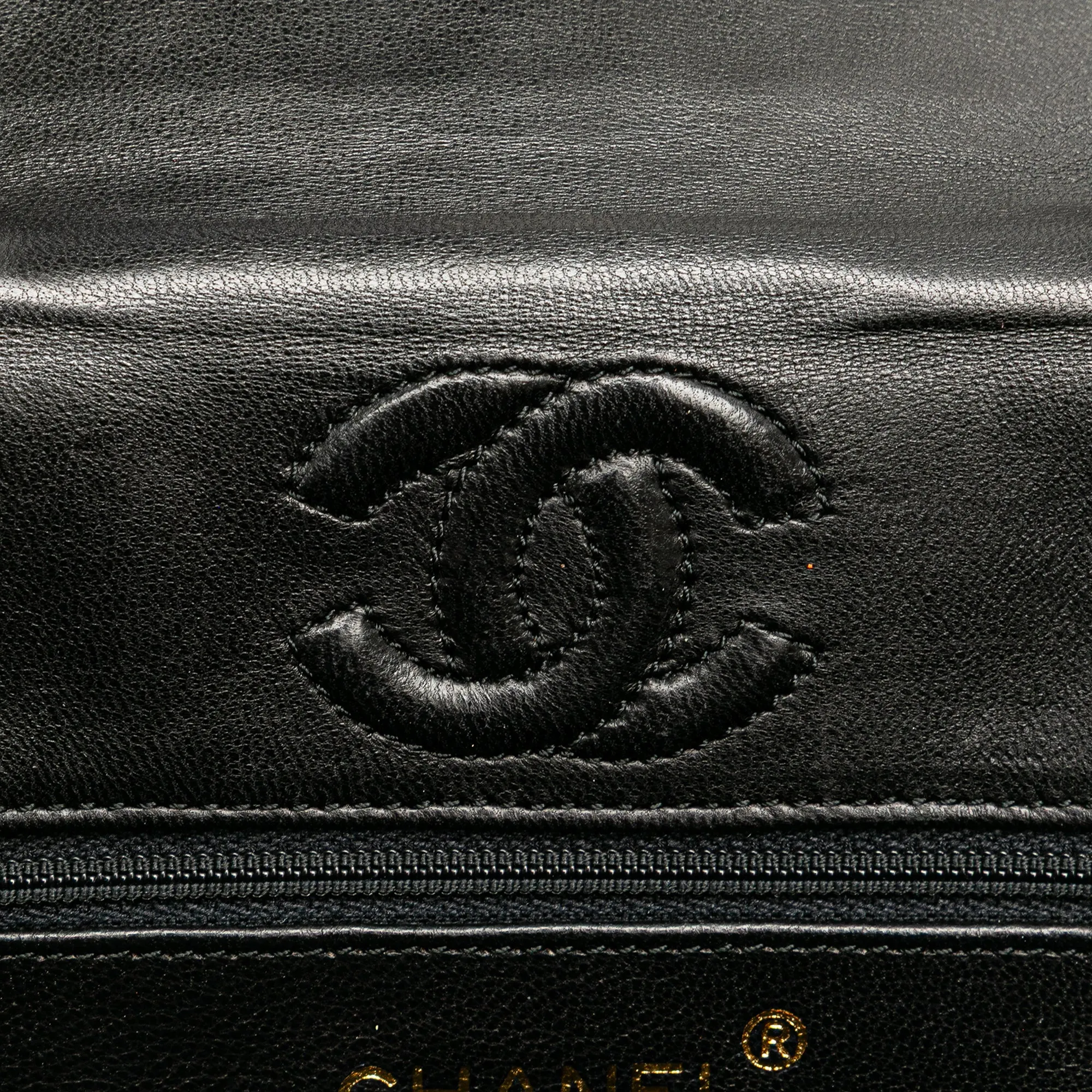 CC Quilted Lambskin Octagon Flap