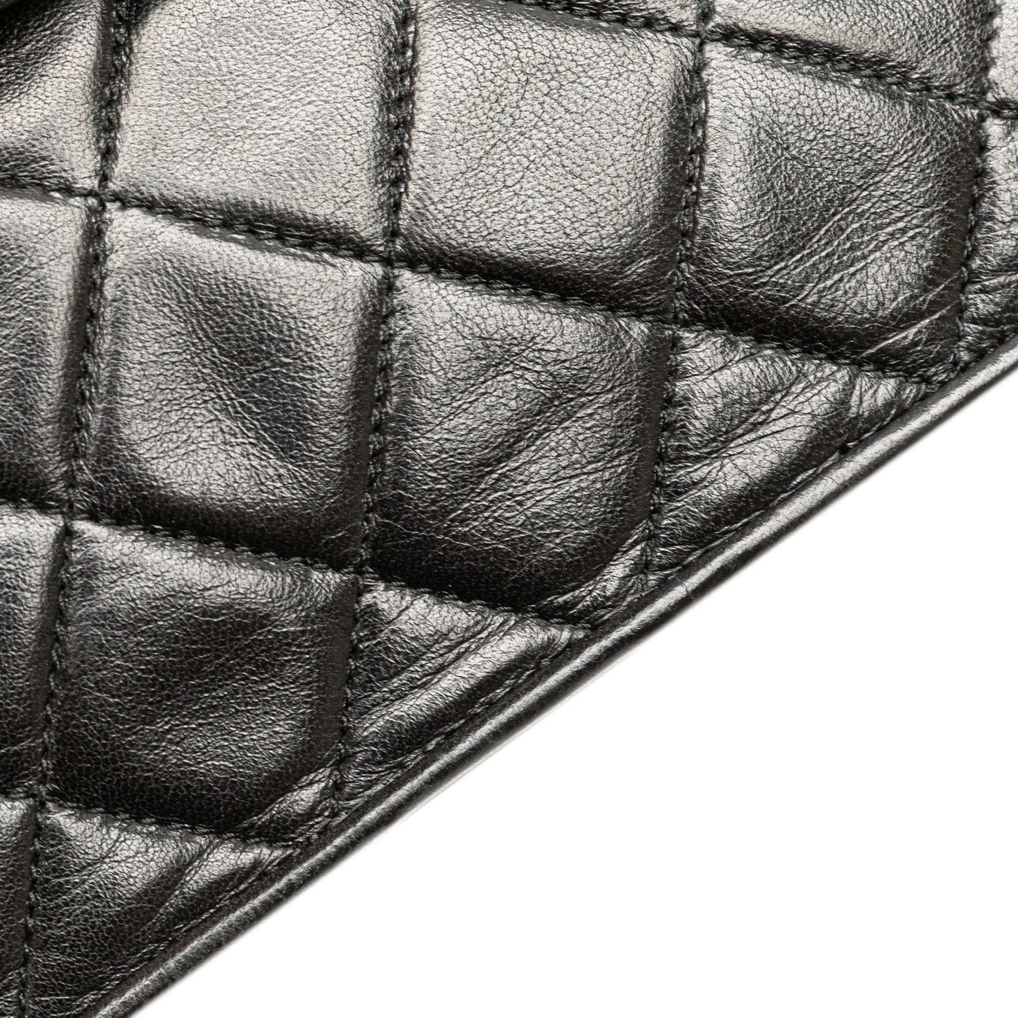 CC Quilted Lambskin Octagon Flap