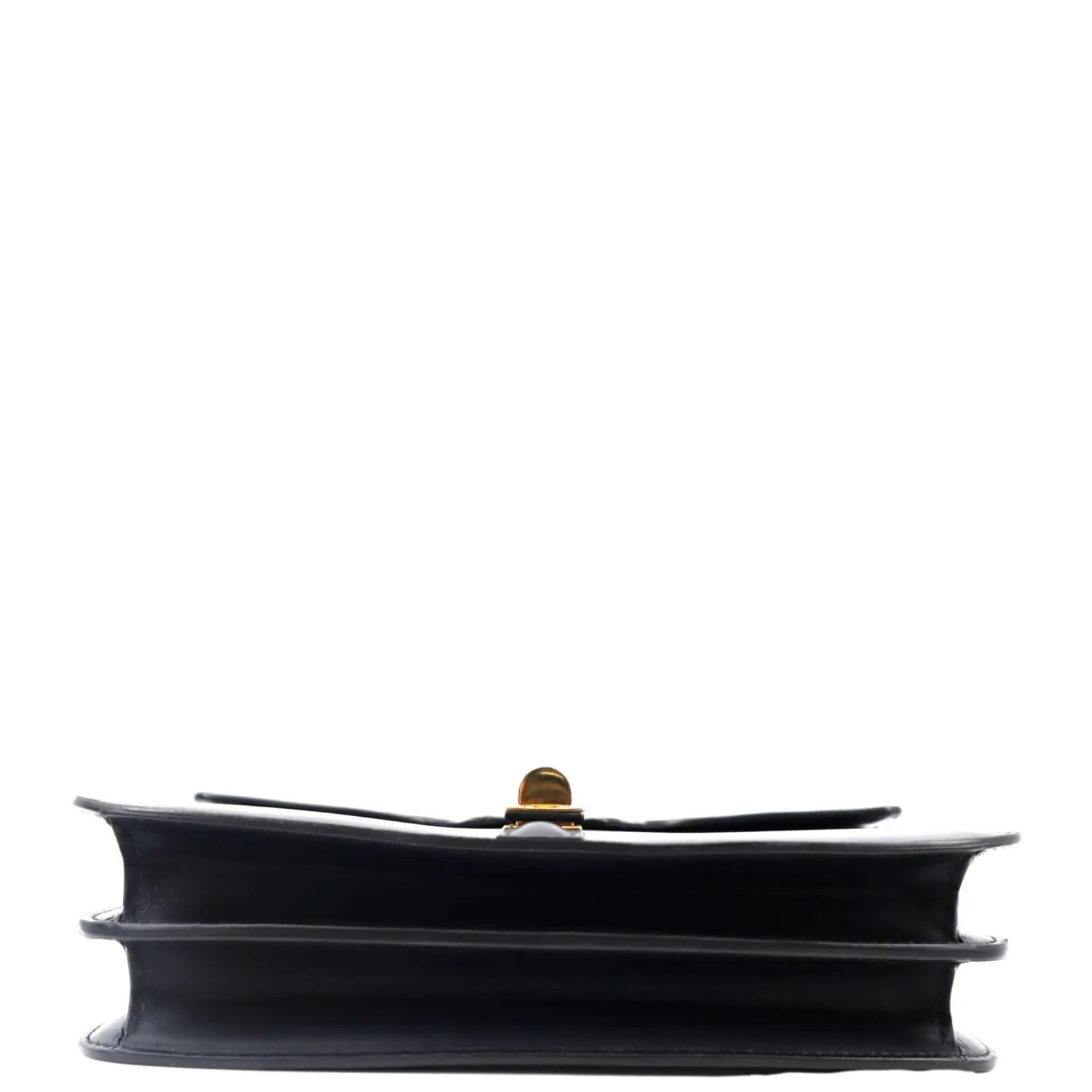 CELINE 16 Satinated Calfskin Leather Crossbody Chain Bag Black