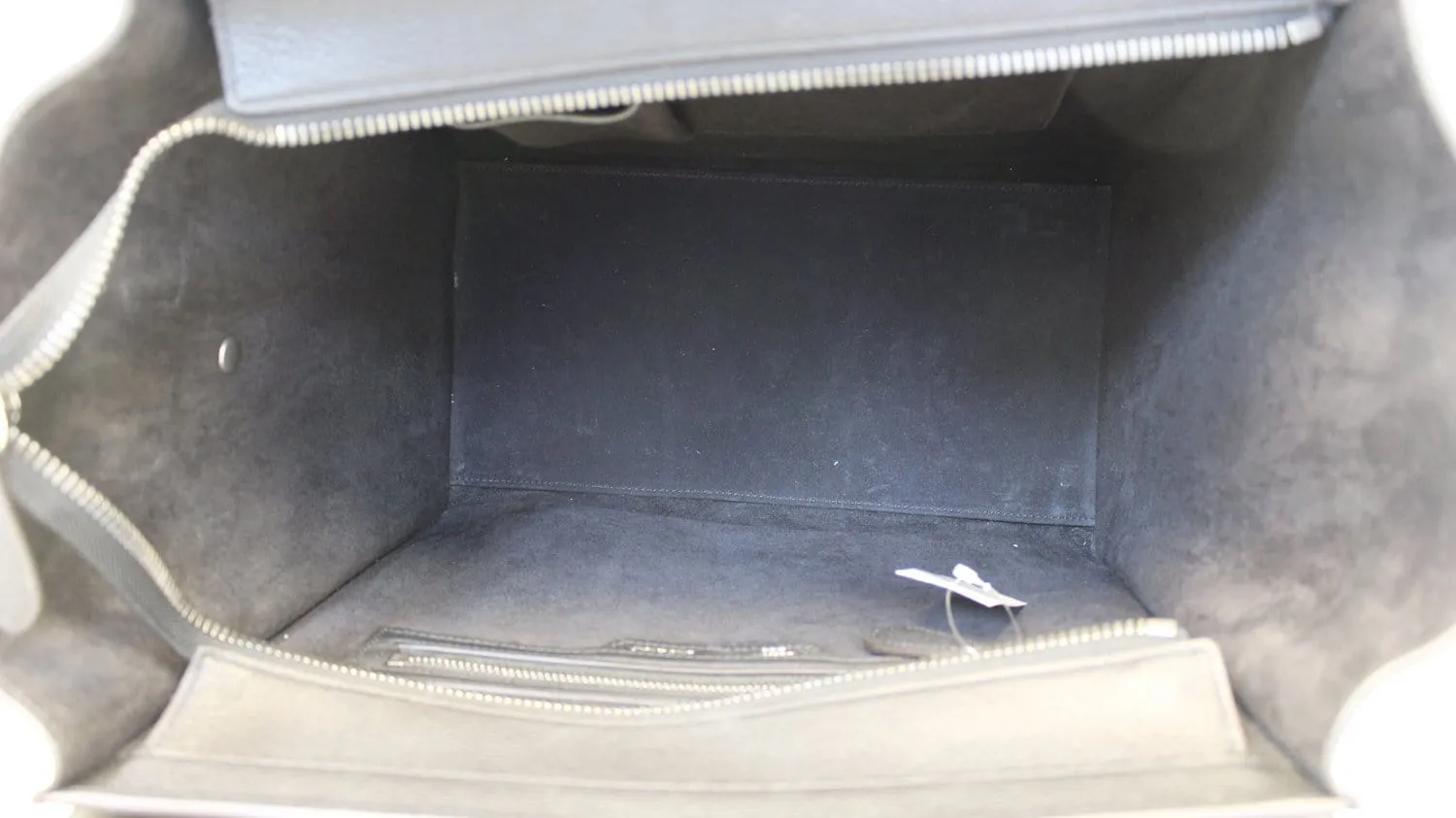 CELINE Drummed Leather Mini Luggage Tote Bag