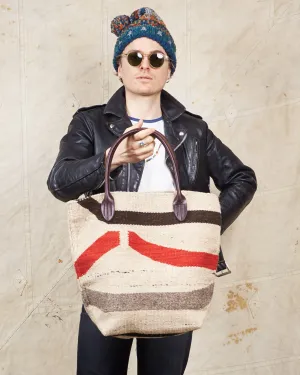 Chamula Blanket Tote Autumn Wave