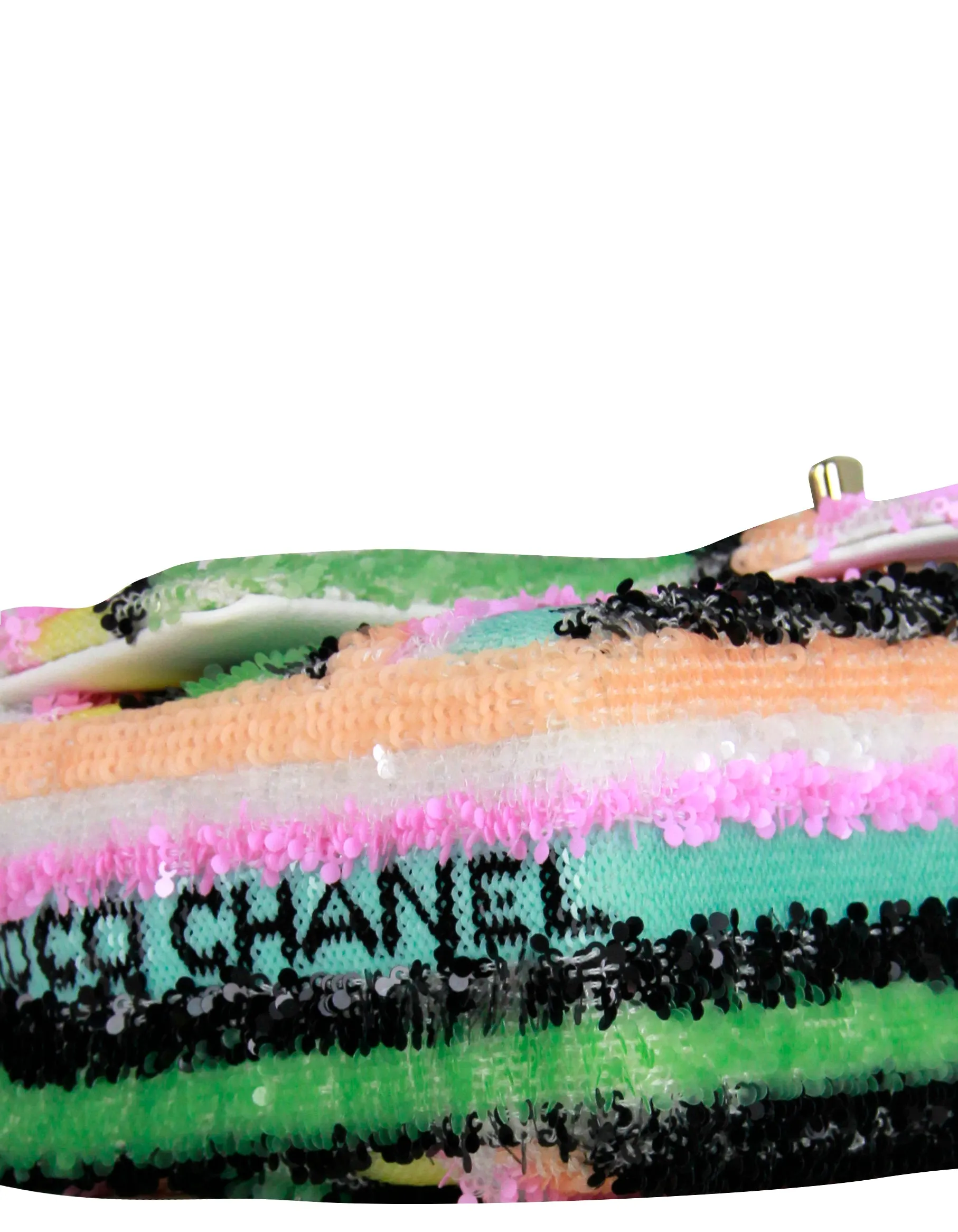 Chanel 2022 Multicolor Pastel Sequin COCO Mini Flap Bag