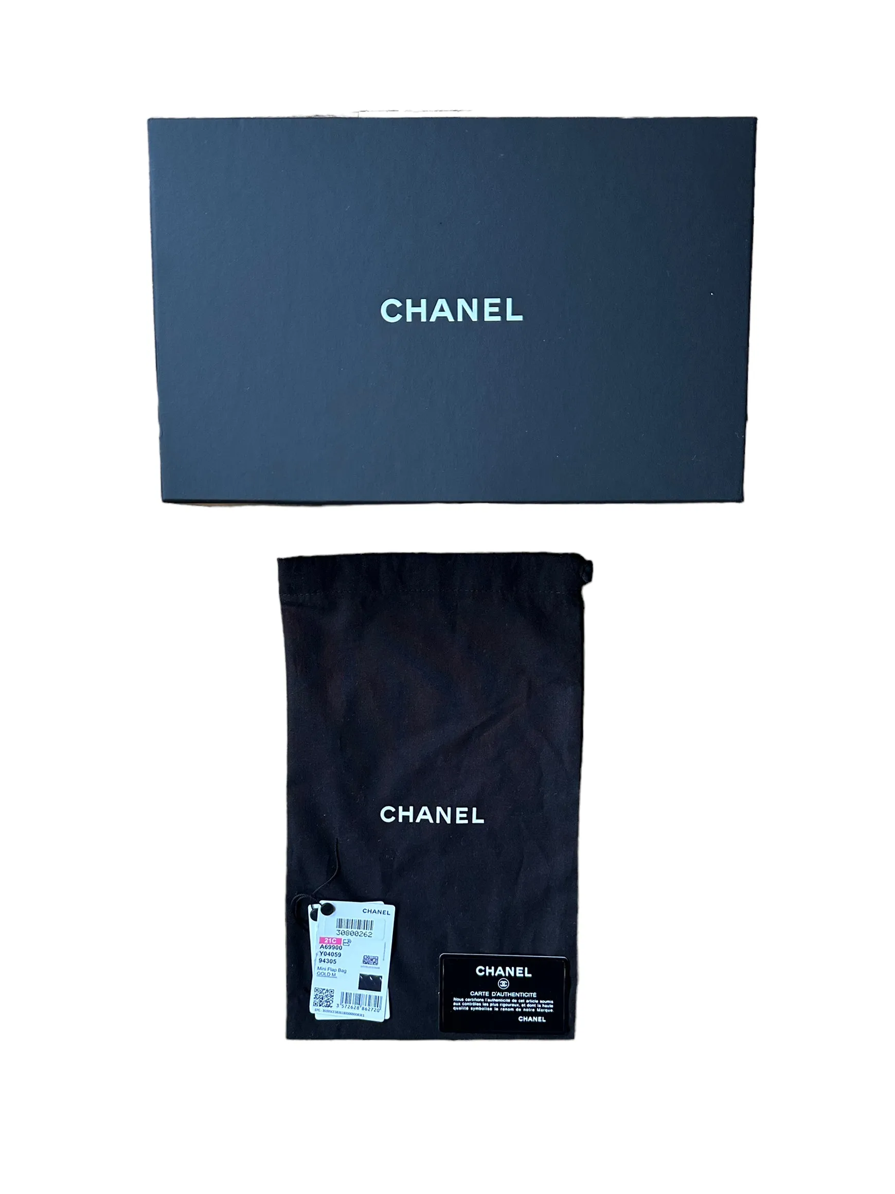 Chanel Black Lambskin Leather Quilted Rectangular Mini Flap Bag