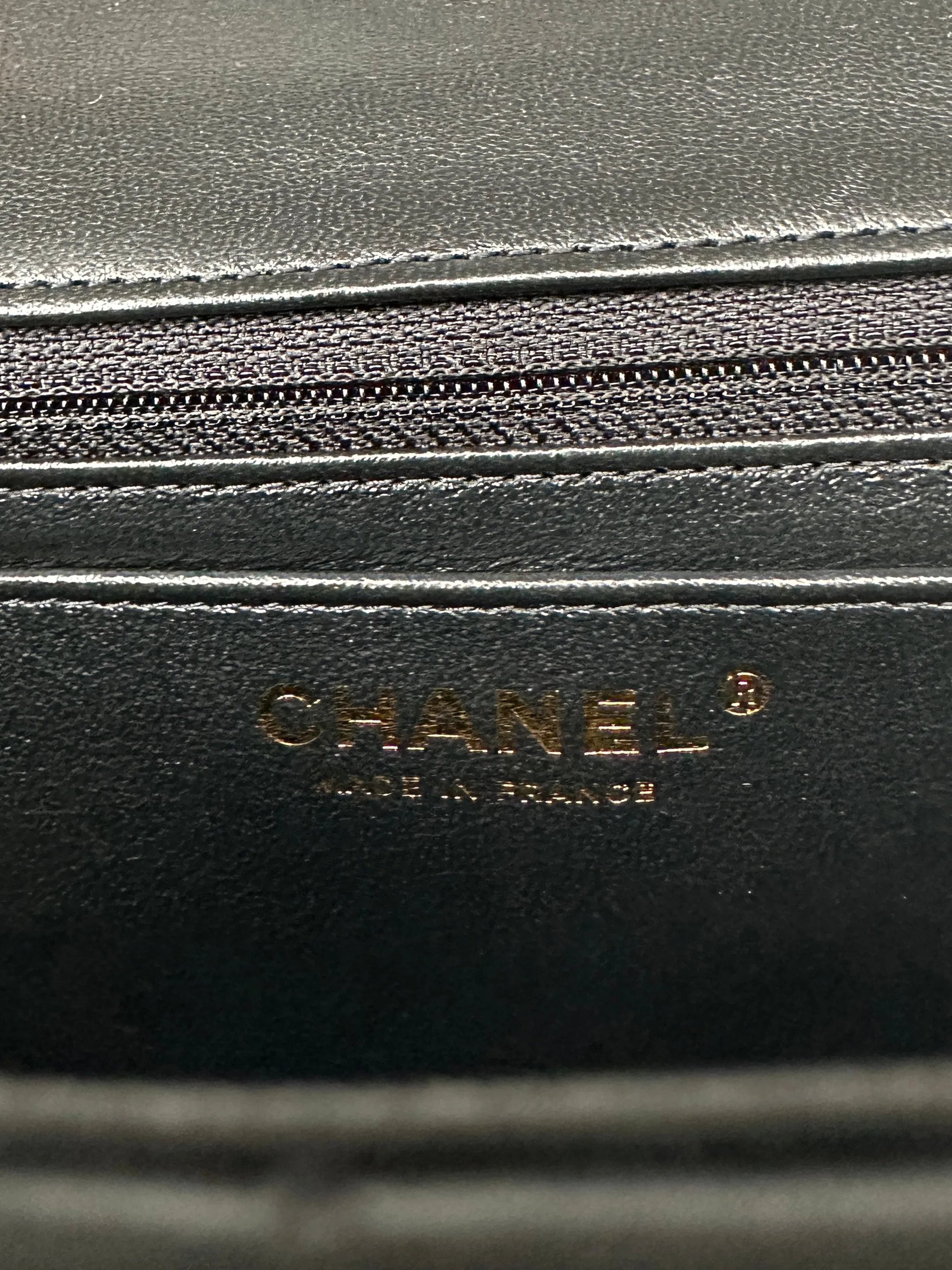 Chanel Black Lambskin Leather Quilted Rectangular Mini Flap Bag