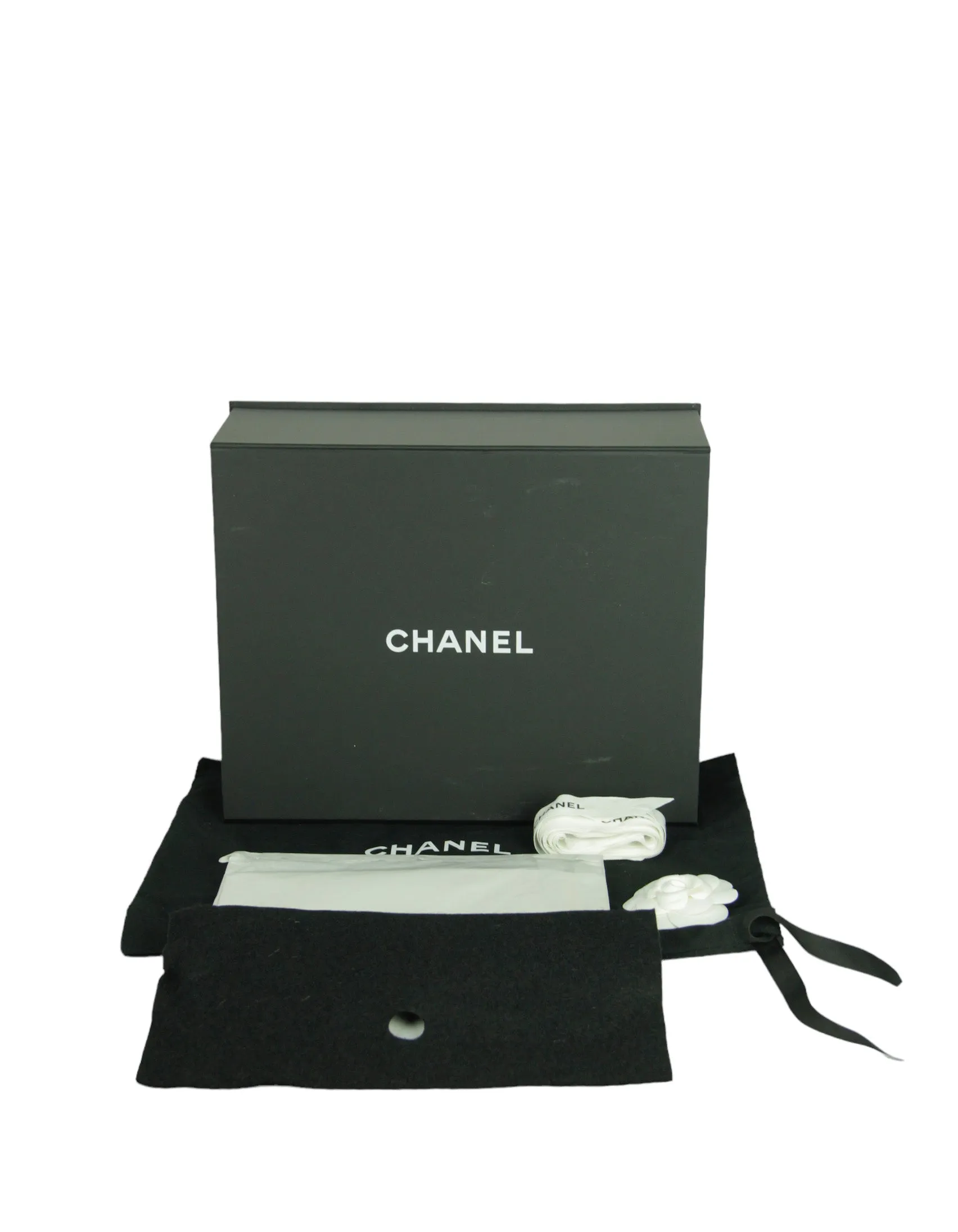 Chanel Black/Silver Ombre Sequin Medium Classic Flap Bag