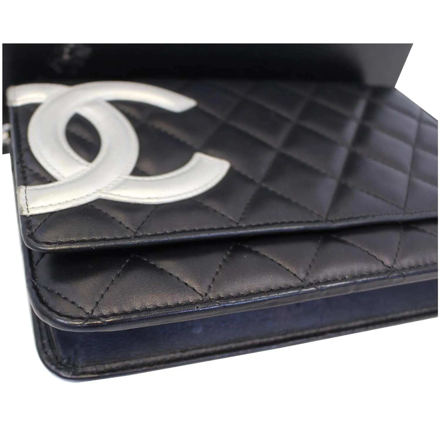 CHANEL Calfskin Quilted Cambon WOC Wallet On Chain