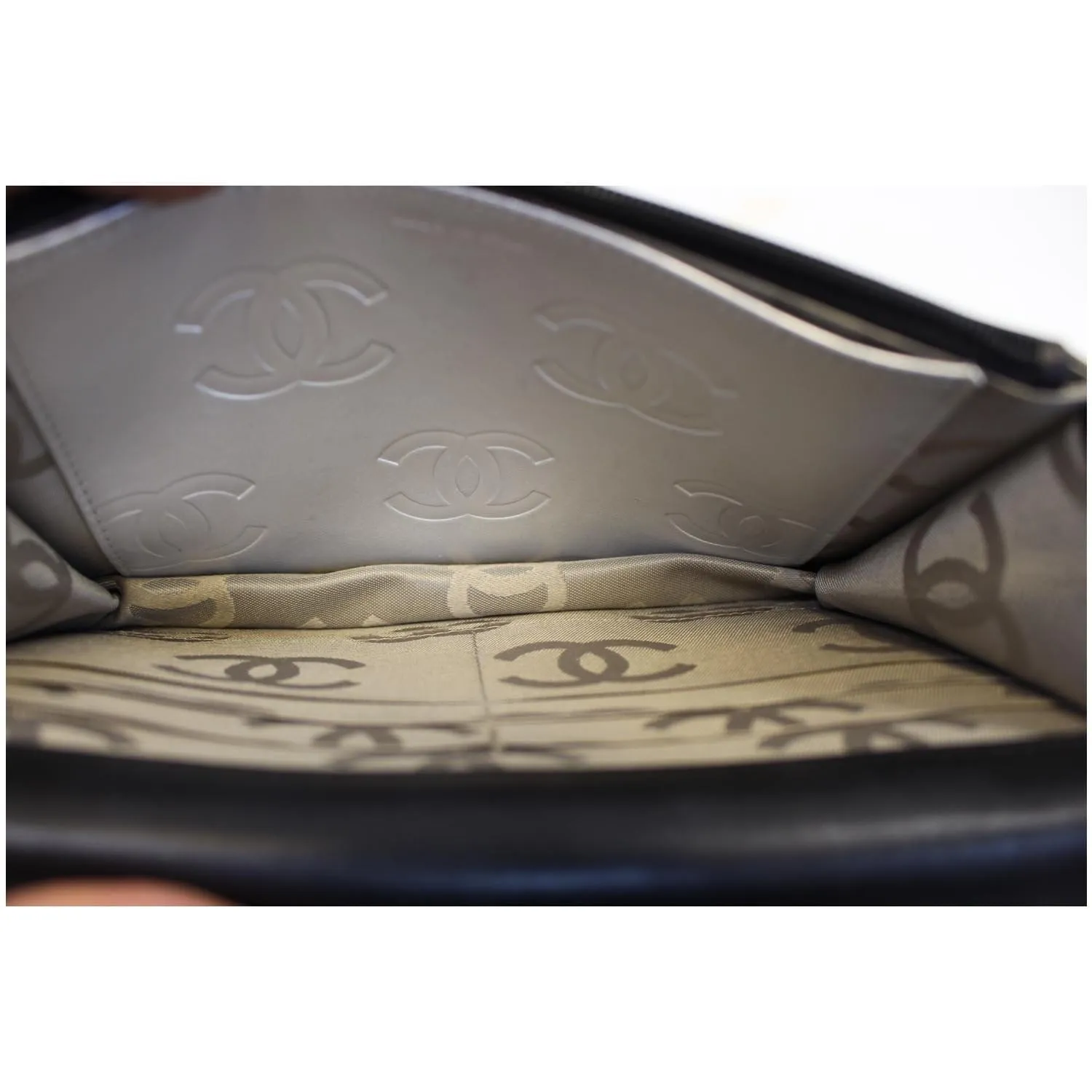 CHANEL Calfskin Quilted Cambon WOC Wallet On Chain