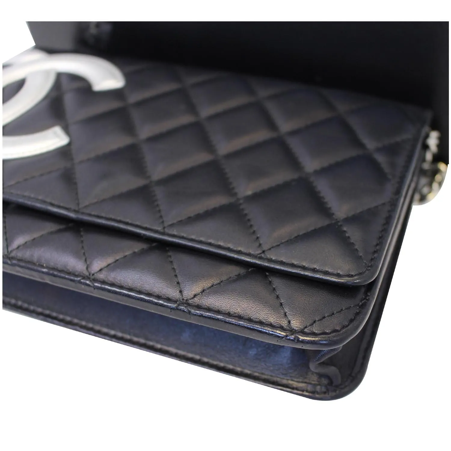 CHANEL Calfskin Quilted Cambon WOC Wallet On Chain