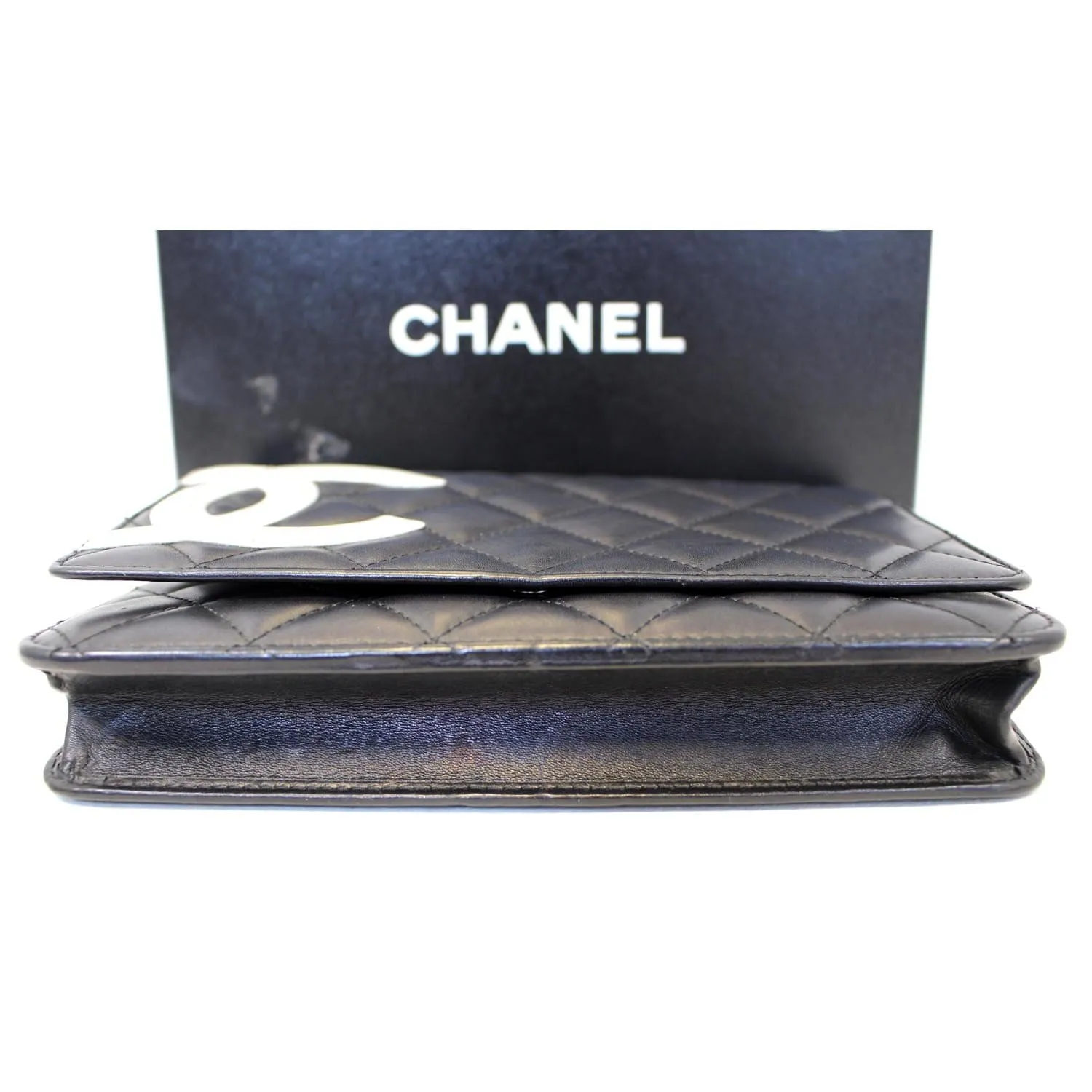 CHANEL Calfskin Quilted Cambon WOC Wallet On Chain
