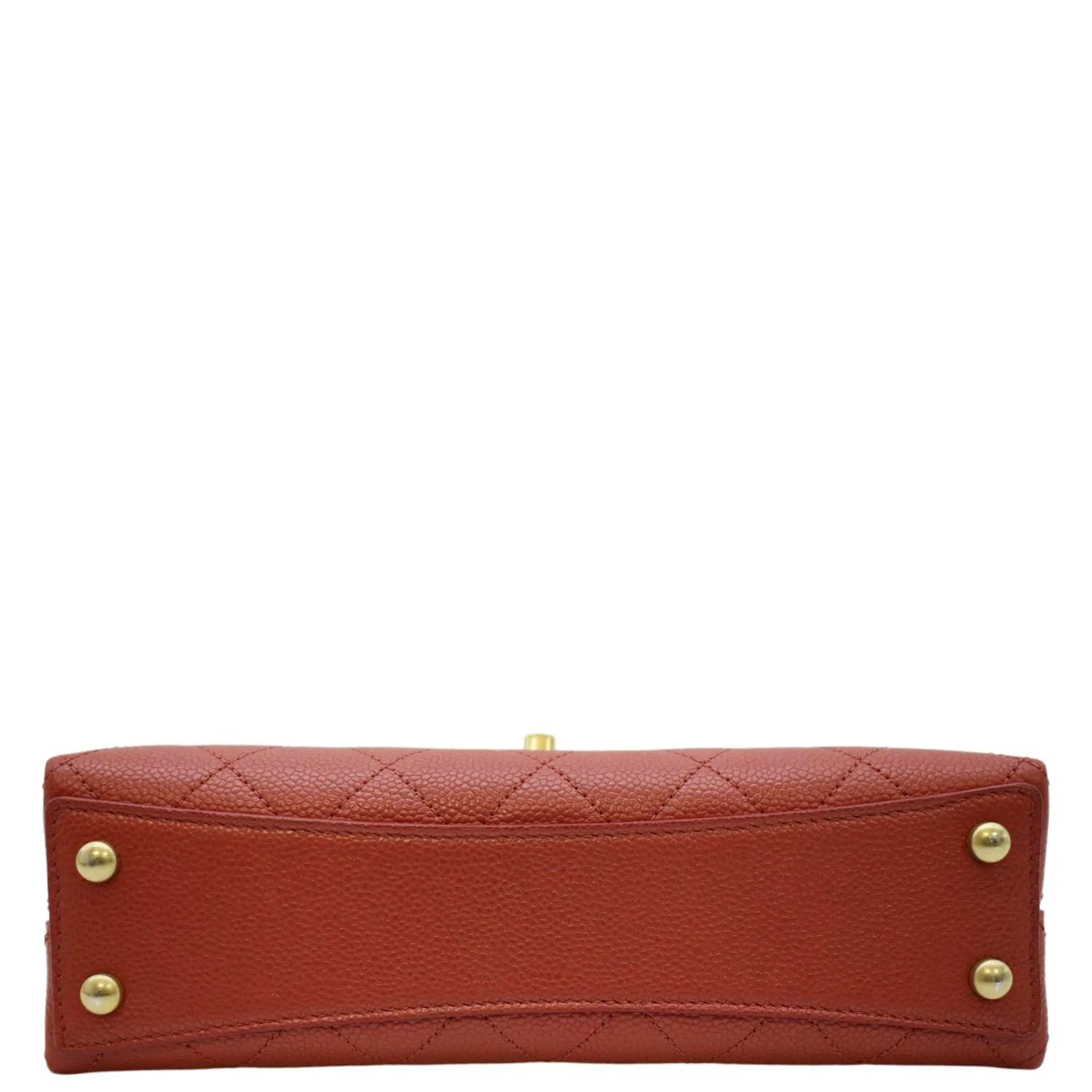 CHANEL Chic Affinity Stitched Small Flap Quilted Caviar Leather Crossbody Bag Red