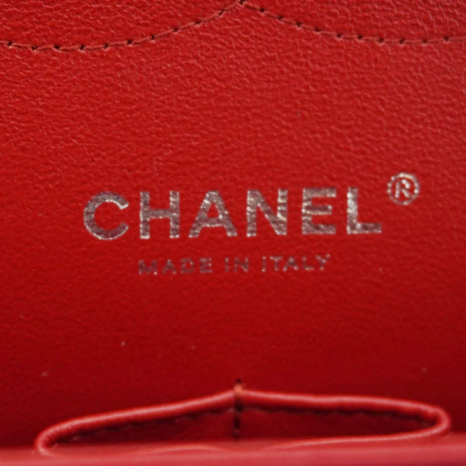 CHANEL Classic Double Flap Quilted Leather Crossbody Bag Red