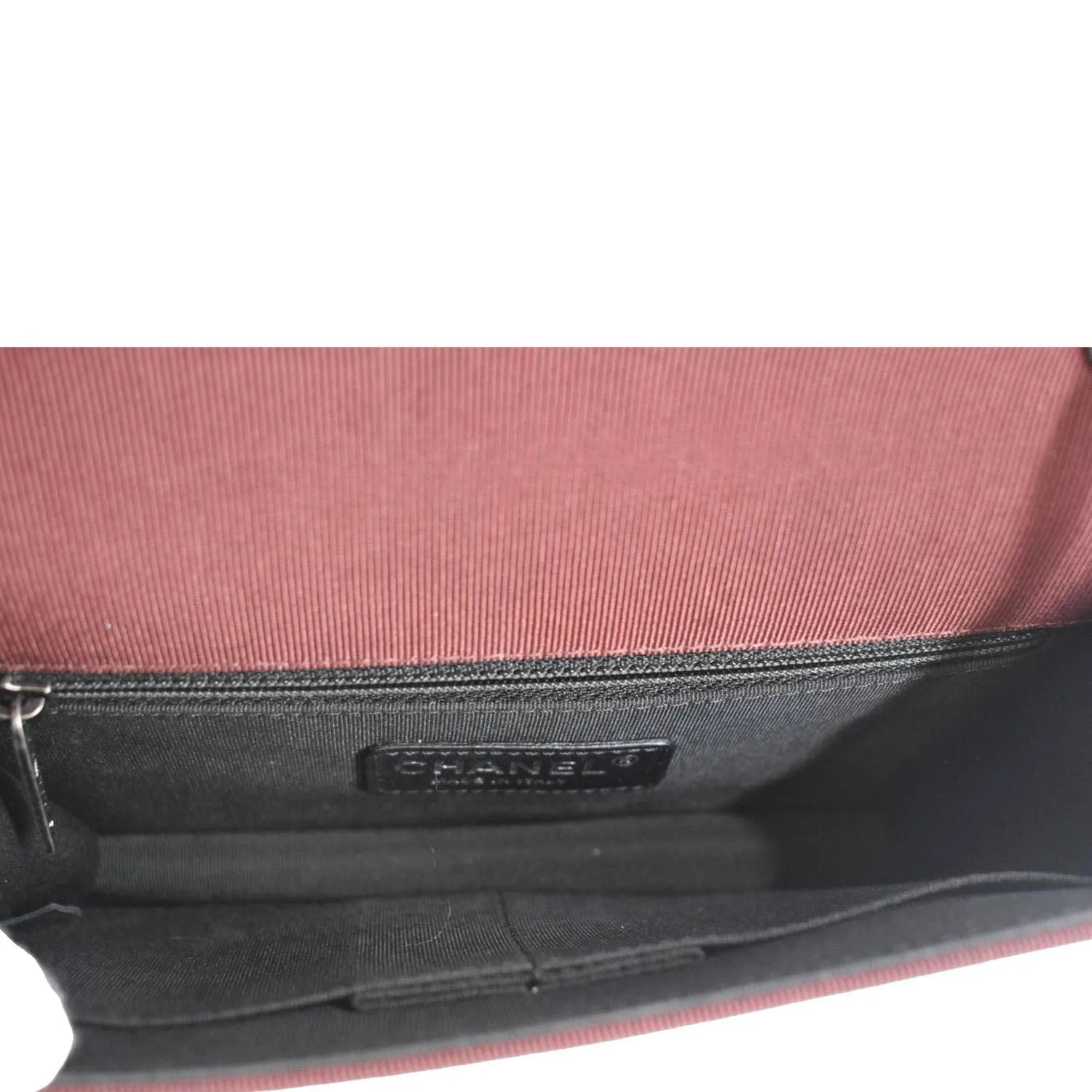 CHANEL Grosgrain Ballerine Flap Quilted Leather Crossbody Bag Maroon