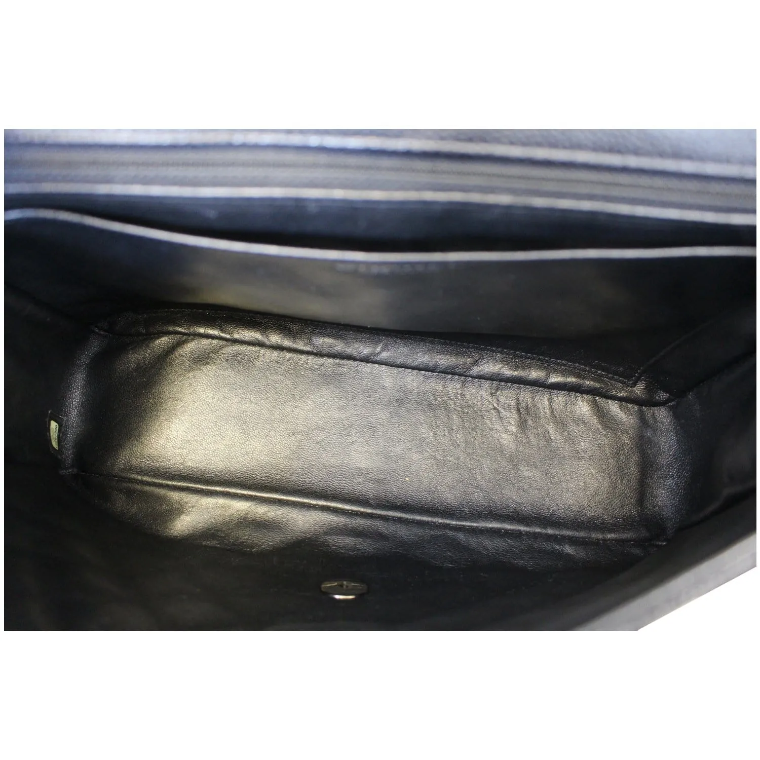 CHANEL Jumbo Classic Single Flap Caviar Leather Shoulder Bag Black