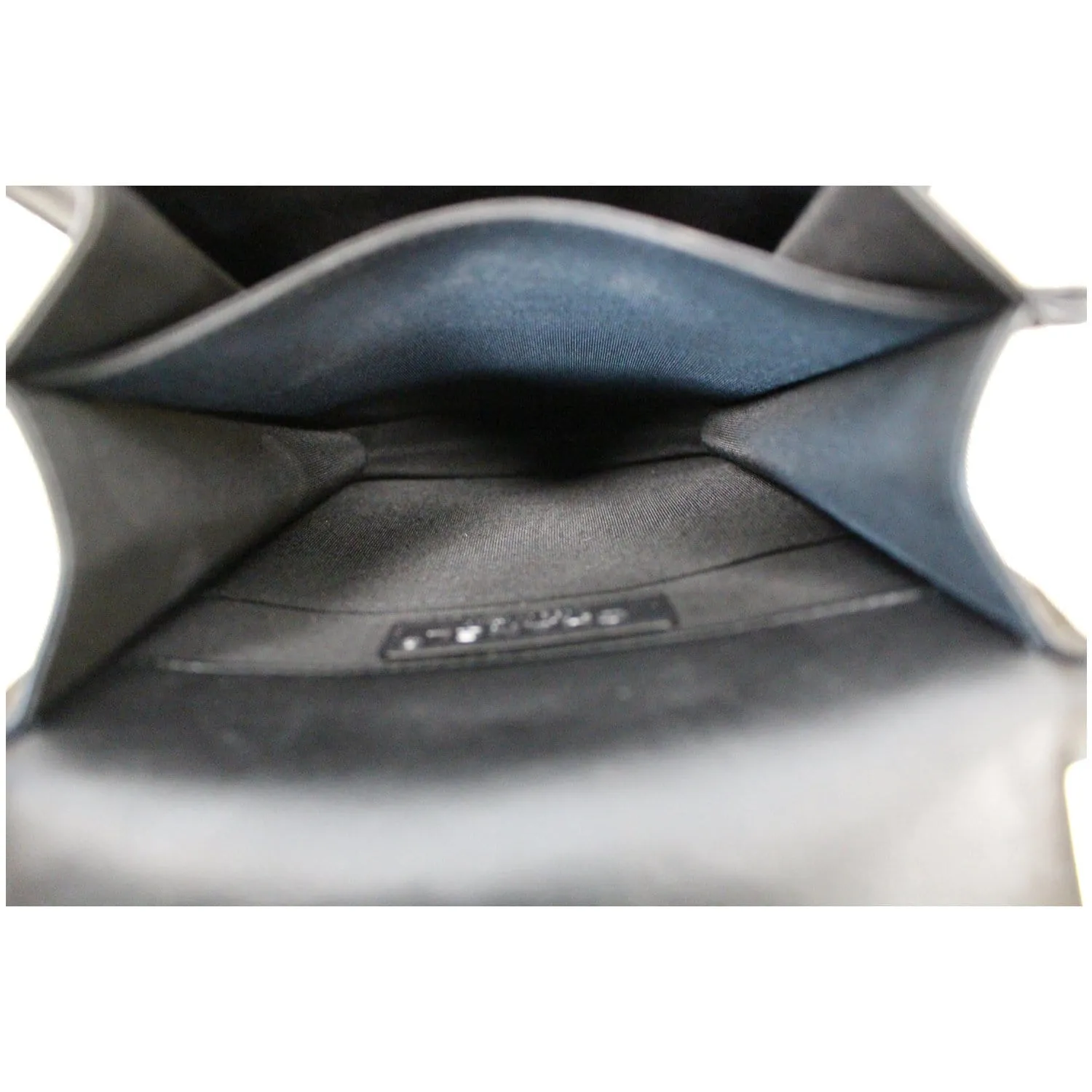 CHANEL North South Boy Lambskin Leather Crossbody Bag Black