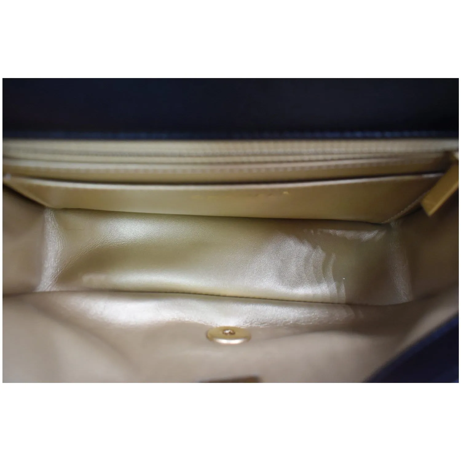 CHANEL Pearl Crush Mini Rectangular Flap Quilted Leather Crossbody Bag Black