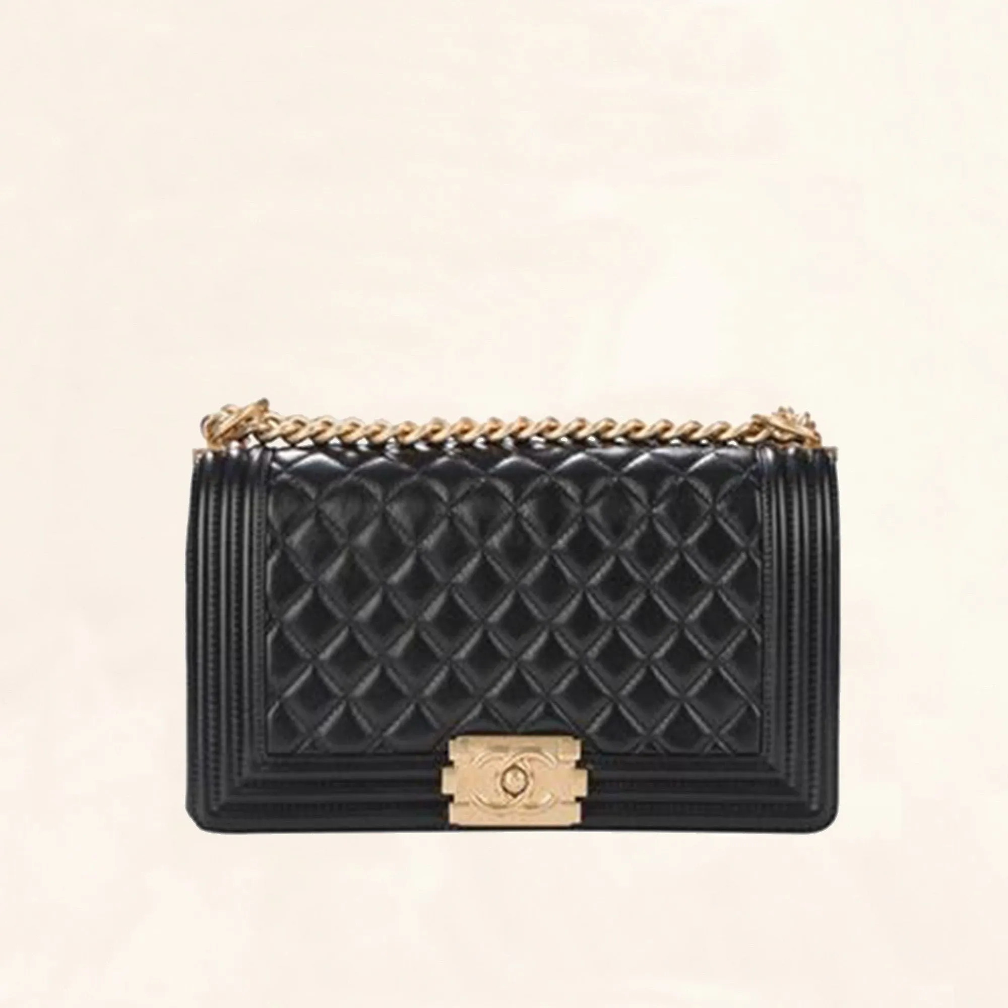 Chanel | Quilted Lambskin Boy Flap Bag  | Old Medium