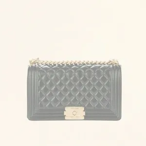Chanel | Quilted Lambskin Boy Flap Bag  | Old Medium