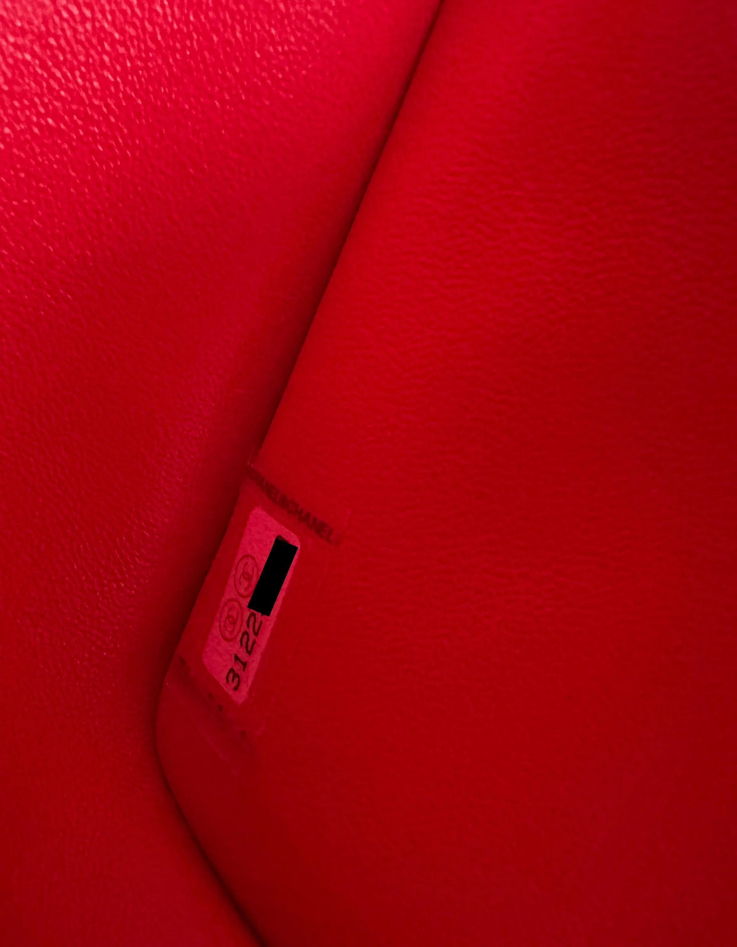 Chanel Red Caviar Leather Quilted Classic Double Flap Jumbo Bag