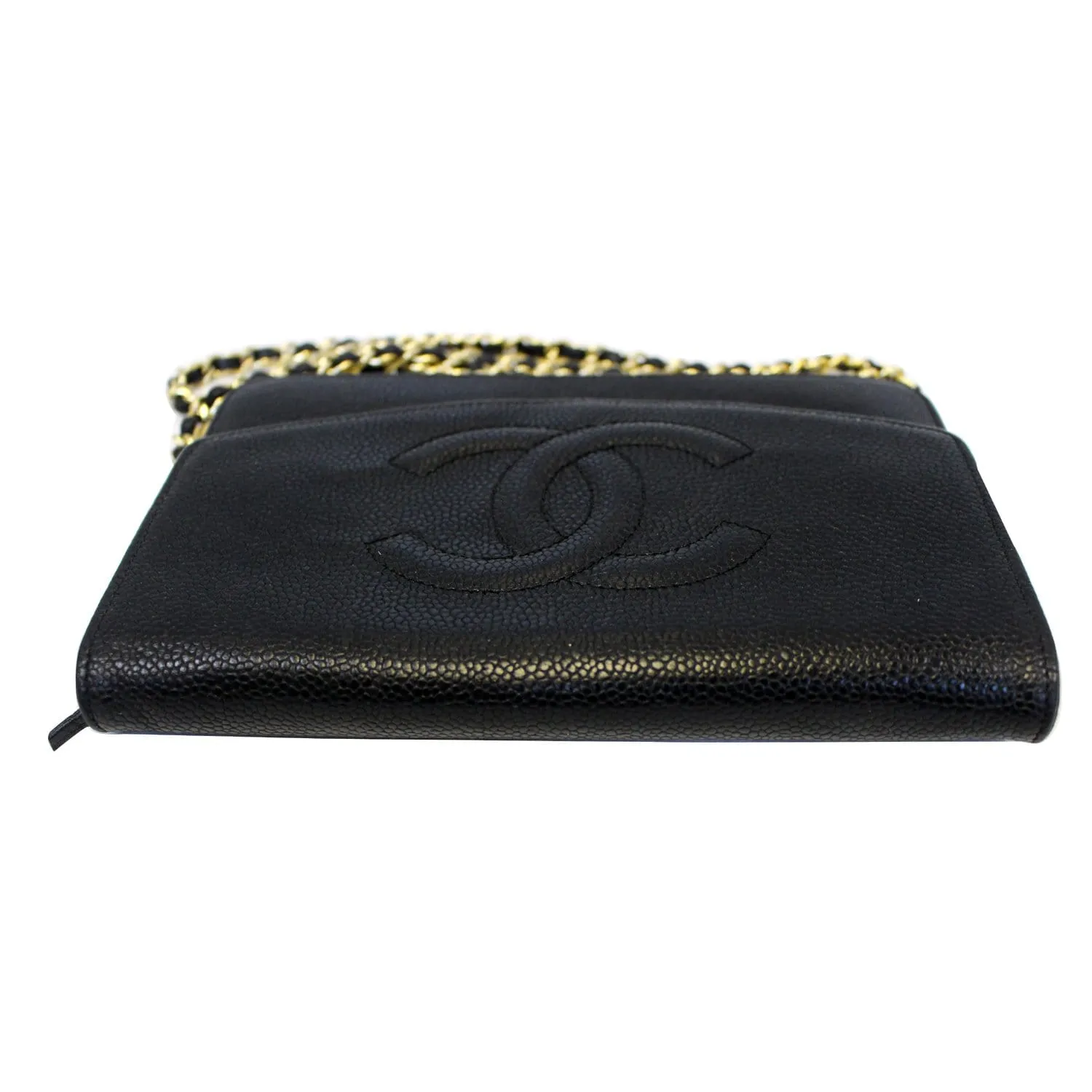 CHANEL Timeless WOC Caviar Leather Clutch Crossbody Bag Black