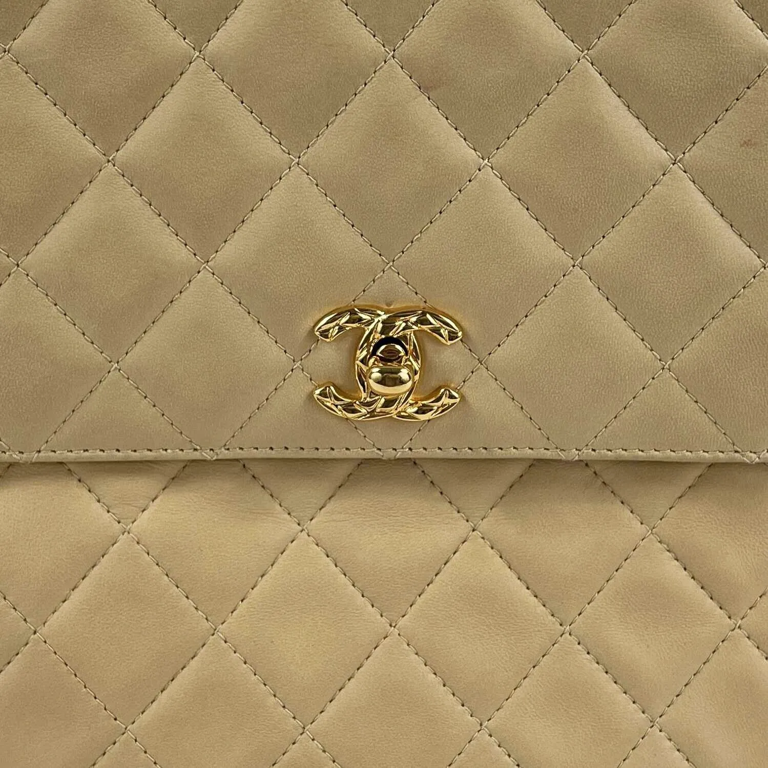 CHANEL Vintage 90s Square Front Pocket Camera CC Small Crossbody / Shoulder Bag