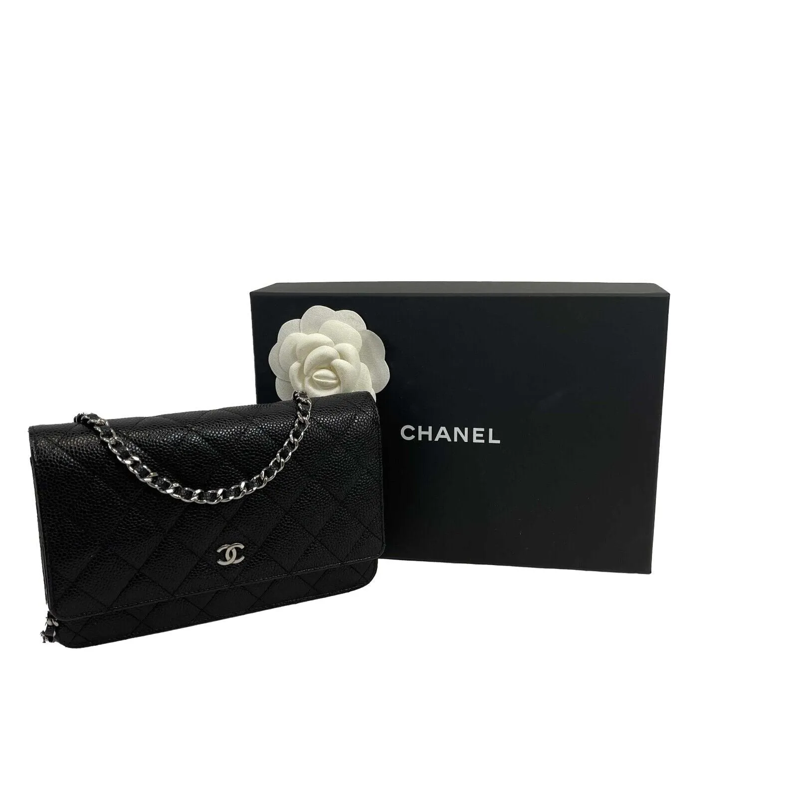 CHANEL - Wallet On Chain CC Caviar Leather WOC / Crossbody